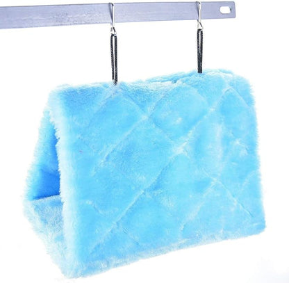 MOACC Winter Warm Bird Nest House Shed Hut Hanging Hammock Finch Cage Plush - Image 7