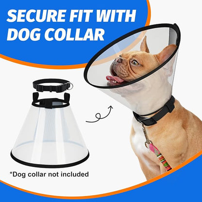 Supet Dog Cone Collar Adjustable After Surgery, Comfortable Pet Recovery Collar - Image 6