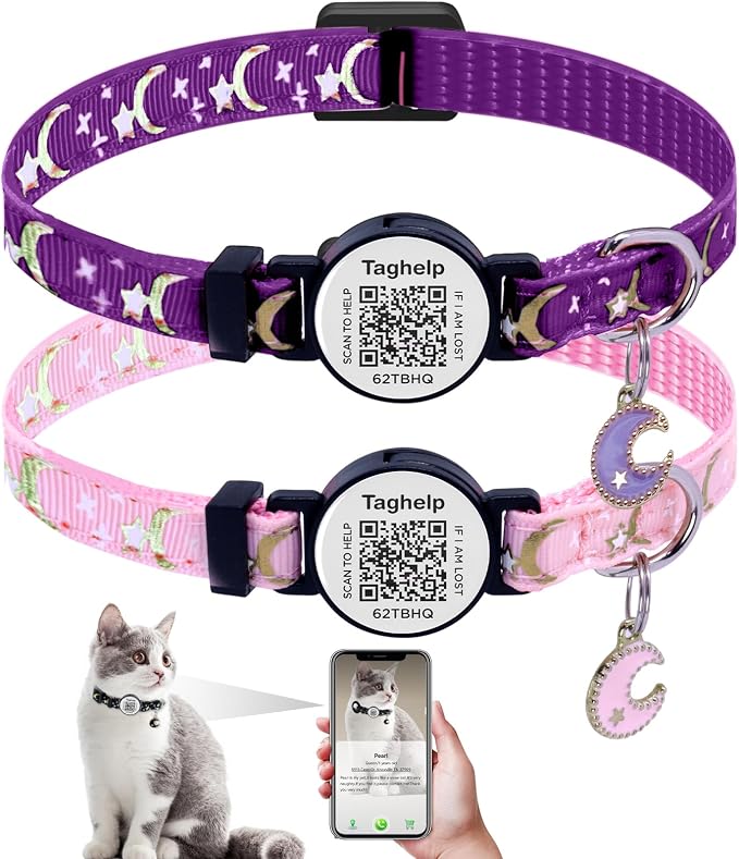 2PCS Breakaway Cat Collars by Taghelp