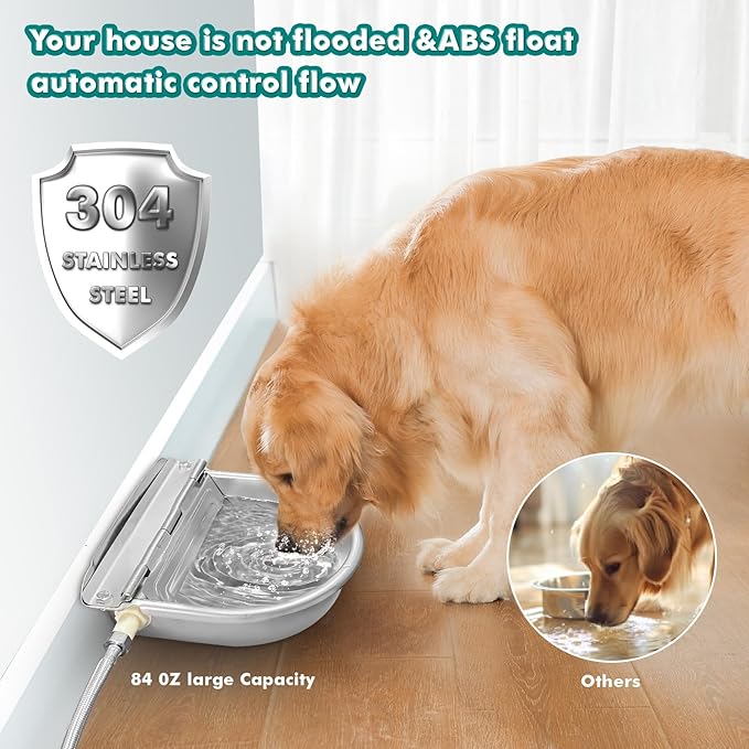Automatic Water Dispenser for Dogs, Automatic Horse Waterer Bowl - Image 5