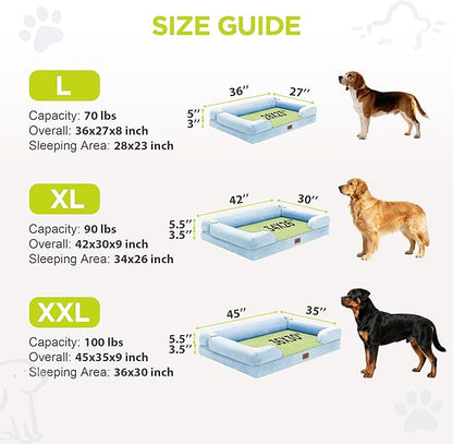 Orthopedic Dog Beds for Large Medium Dogs, Big Waterproof Memory Foam Pet Couch - Image 4