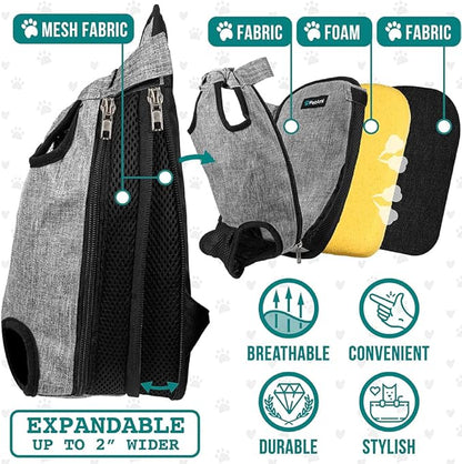 PetAmi Dog Carrier Backpack, Adjustable Pet Cat Front Carrier Backpack - Image 3