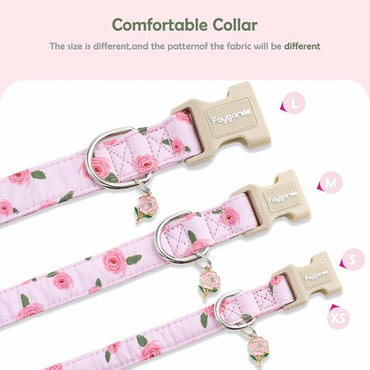 Faygarsle Pink Floral Dog Collar - Image 5