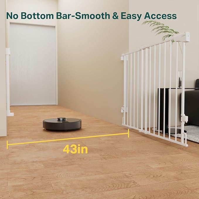 Cumbor 2 Pack 29.2-43" No Bottom Bar Baby Gate - Image 3