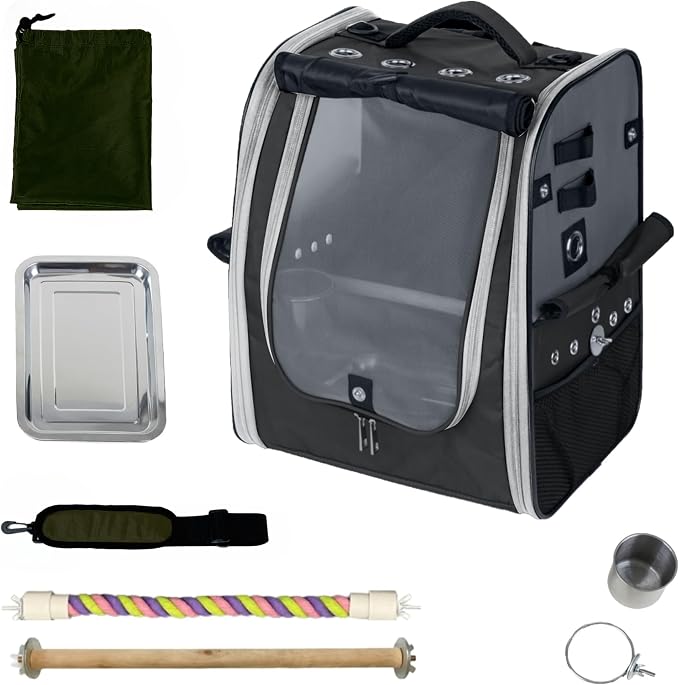 Birds Day Bird Carrier Backpack-Parrot Travel Cage by BirdsDay