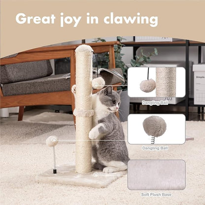 MECOOL Cat Scratching Post Premium Basics Kitten Scratcher Sisal Scratch Posts - Image 2