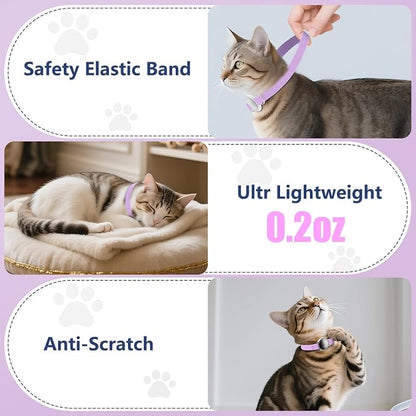 AirTag Cat Collar, Ultra Elastic Cat Tracker Collar, Airtag Holder Compatible - Image 6