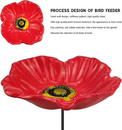 MIXXIDEA Redflower Bird Feeder Baths - Image 4