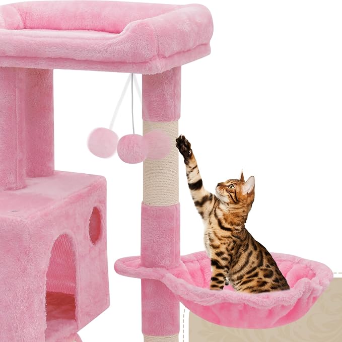 Athena Collection Cat Tree, 36 Inch Tall Cat Tree Tower - Image 6