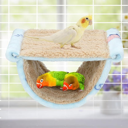 BWOGUE Winter Warm Bird Nest Bed Hanging Hammock Snuggle Hut Parrot House Tent - Image 7