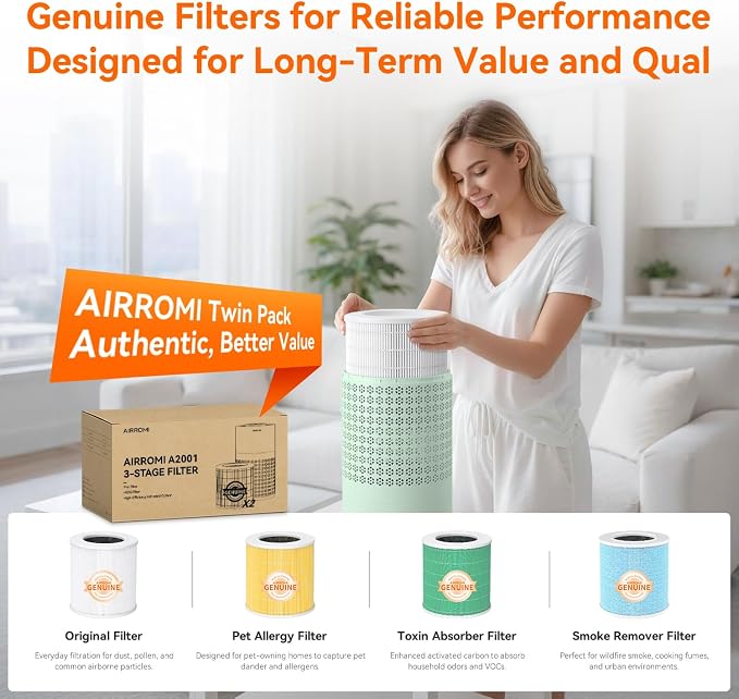 AIRROMI Air Purifier for Bedroom - Image 9