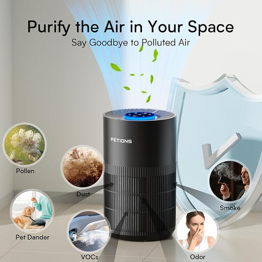 Air Purifiers for Bedroom with H14 True HEPA, Quiet Air Cleaner With Sleep Mode - Image 2