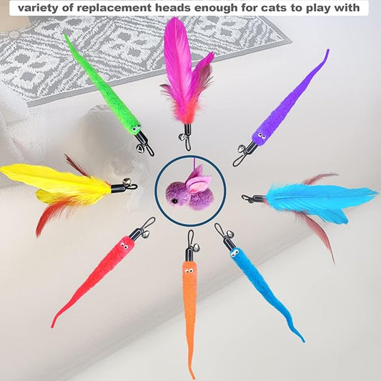 ZPH Cat Toys Interactive for Indoor Cats, Interactive Feather Toy for Teaser - Image 2