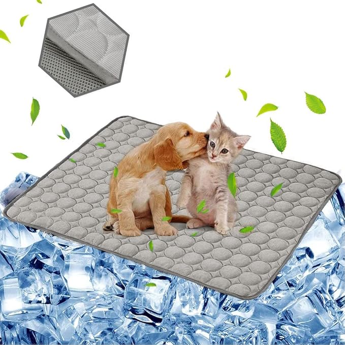 Dog Cooling Mat Pet Cooling Pads Dogs & Cats Pet Cooling Blanket by aingycy