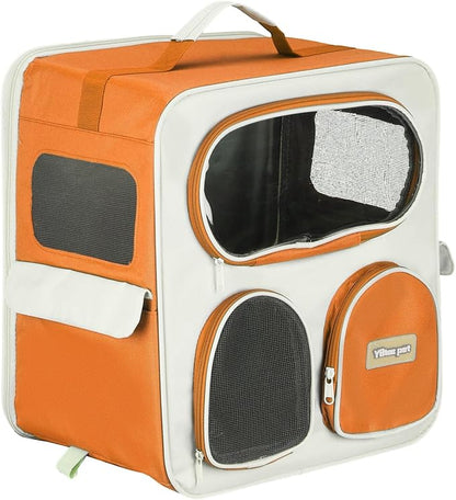 Pet Backpack Carrier, Portable and Ventilated, Nylon Dogs Cats and Small by Unknown