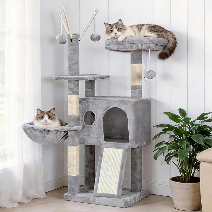 Hey-brother Cat Tree Tower, Scratching Posts by Hey-brother