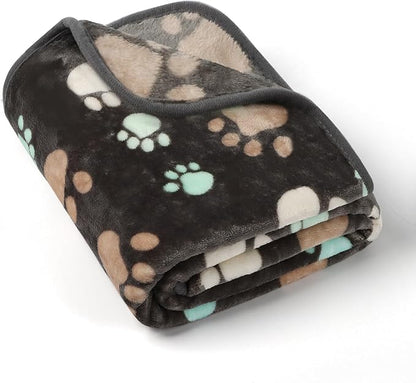 Dog Blankets for Large Dogs, Upgraded Pet Cat Flannel Blankets Washable by Gowyeg