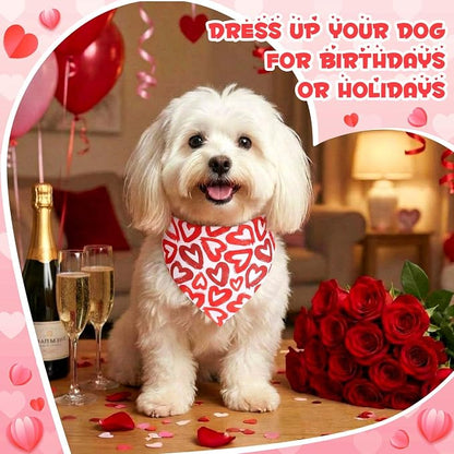 Youyole 120 Pcs Valentine's Day Dog Bandana Bulks Love Dog Bandanas Valentine's - Image 5