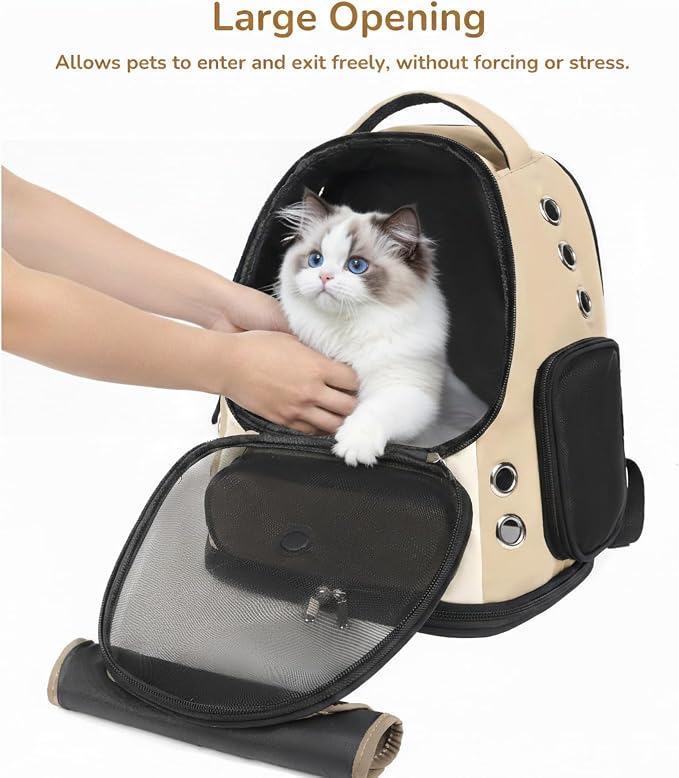 Cat Backpack Carrier, TSA Airline Approved Pet Travel Bag - Image 3