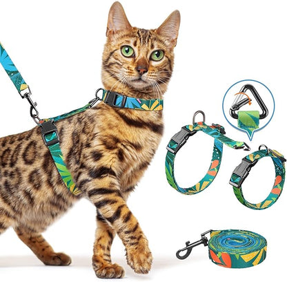 Halypet Cat Harness and Leash Set, Escape Proof Cat Harness, Soft Comfortable by DOMoreWithYourPet