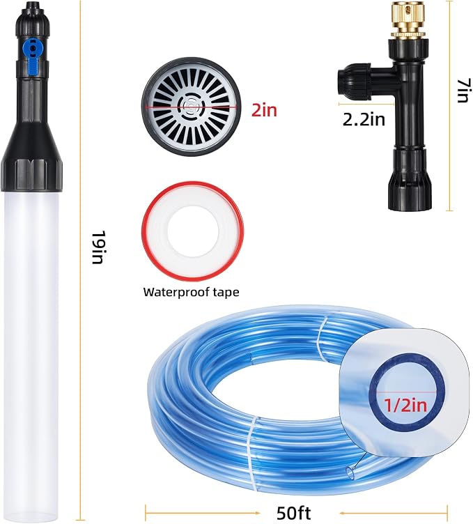 DXOPHIEX Gravel Vacuum for Aquarium Fish Tank Siphon Aquarium Water Changer - Image 4