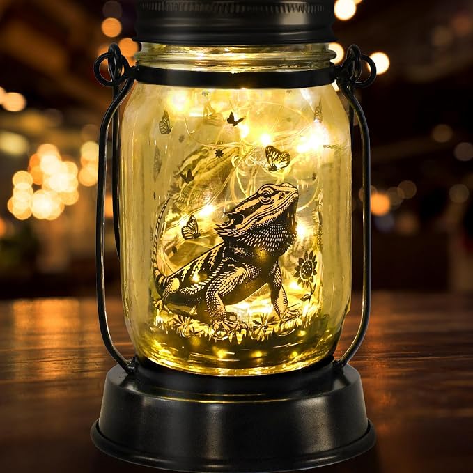 Bearded Dragon Gifts for Women/Men Bearded Dragon Solar Lanterns Mom Birthday by kyoryuger