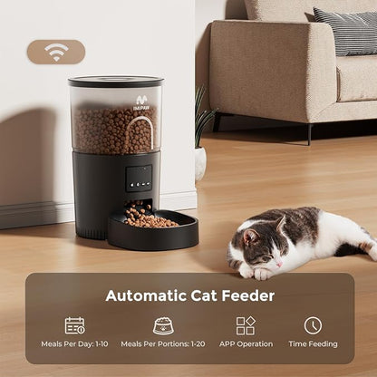 IMIPAW Automatic Cat Feeder 5G WiFi and Water Dispenser, Timed Dry Food - Image 8