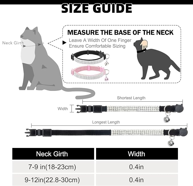 EXPAWLORER Soft Velvet Safe Cat Collars - Image 2
