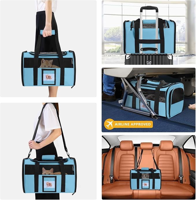 Cat Carrier Dog Carriers Airline Approved - Image 6