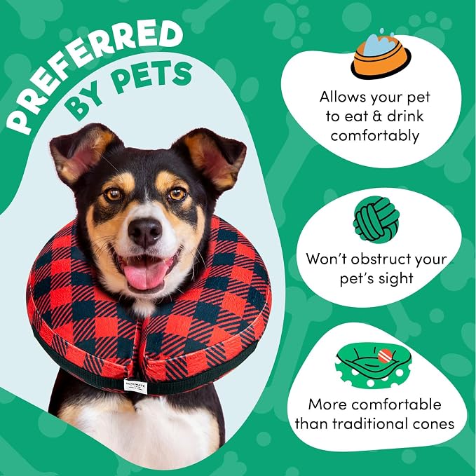 BENCMATE Inflatable Dog Cone Collar Alternative, Soft Dog Cone - Image 3