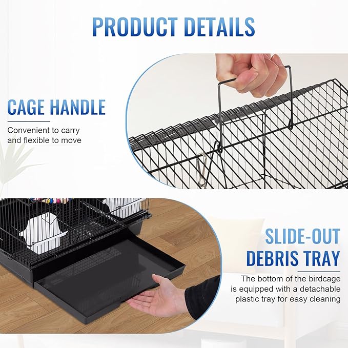 FDW 39 Inch Bird Cage Parakeet Cage - Image 4