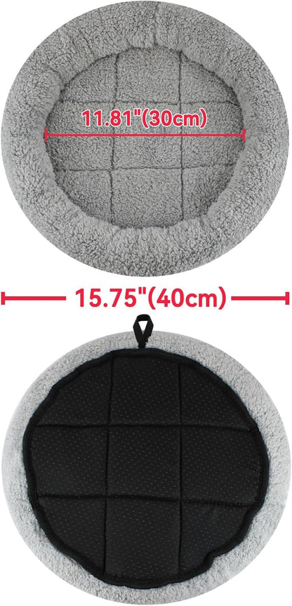 Enjoying Plush Cat Bed Mat, 15.75" Round, Self Warming Dog Bed - Image 4