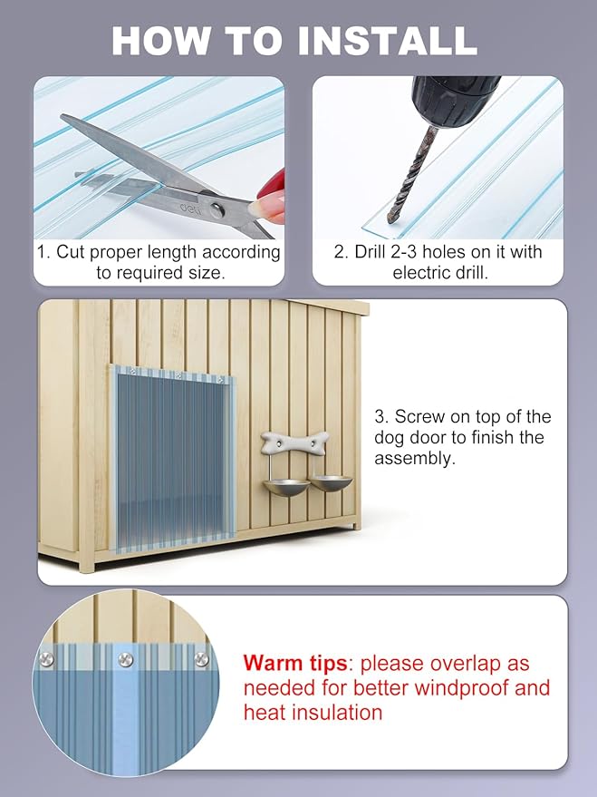 9.8in x 4.9ft Door Replacement Flaps - Image 5