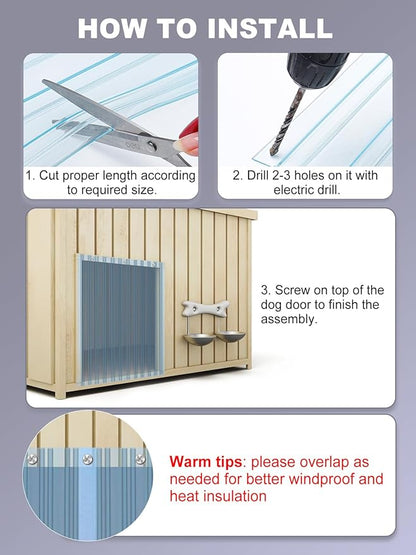 9.8in x 4.9ft Door Replacement Flaps - Image 5
