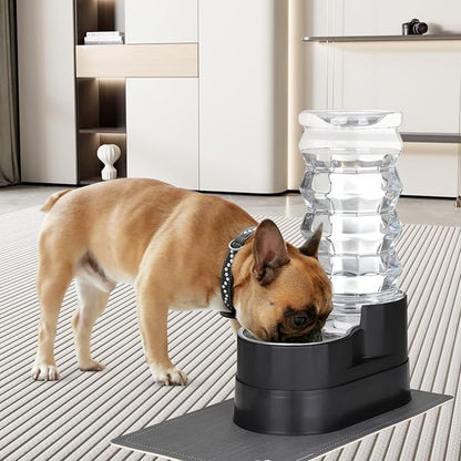 RIZZARI Large Water Dispenser for Dogs: 8L Black Raised Gravity Auto-Refill - Image 6