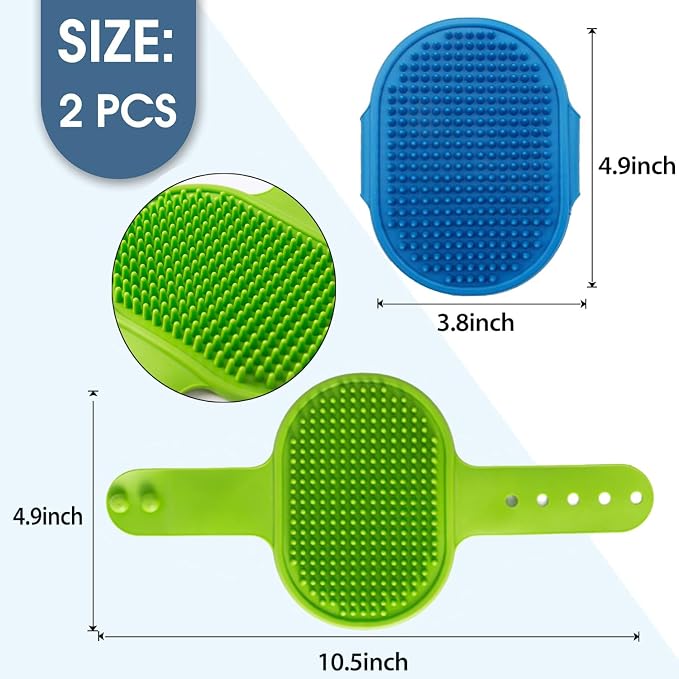Dog Grooming Brush, Pet Shampoo Bath Brush Dog Grooming Shedding Brush Soothing - Image 6