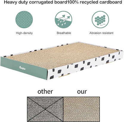 PAWSFANS Cat Scratcher Cardboard Scratch Pad - Image 2