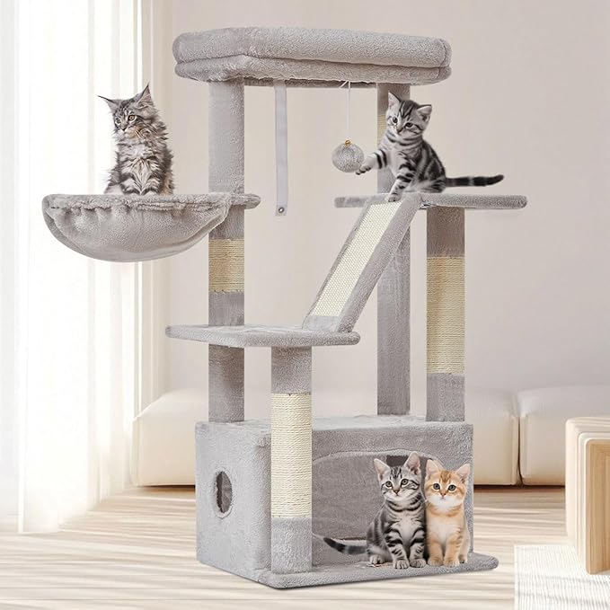 Taoqimiao Cat Tree, 38.2-Inch Cat Tower - Image 8