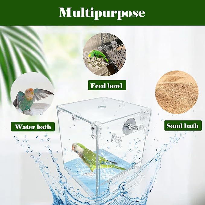 kathson Bird Bath for Cage - Image 4