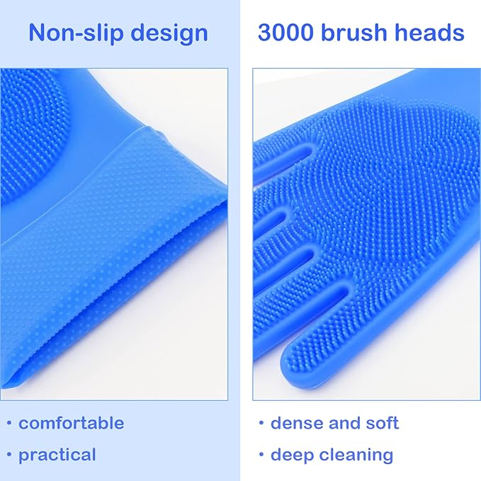 Pet Grooming Gloves, Dog Washing Gloves - Image 3