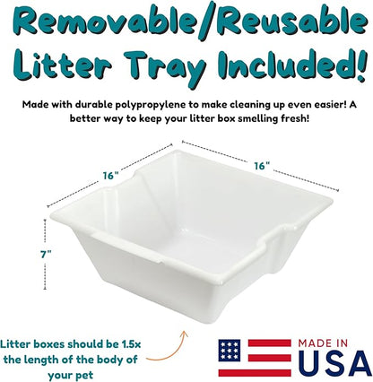 Good Pet Stuff Hidden Litter Box Planter, Decorative Cat Litter Enclosure - Image 9