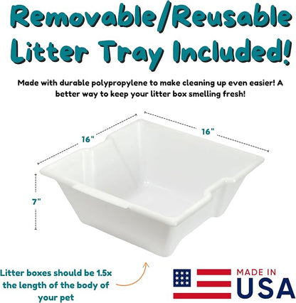 Good Pet Stuff Hidden Litter Box Planter, Decorative Cat Litter Enclosure - Image 7