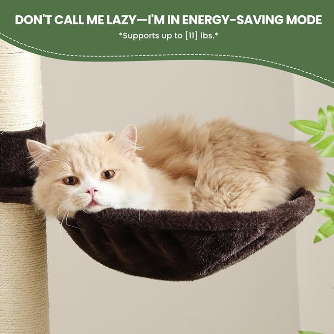 Cat Tree, 50.31-Inch Cat Tower for Indoor Cats, Cat House - Image 6