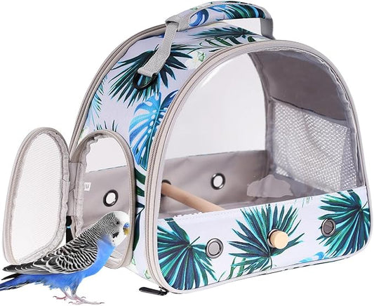 Portable Small Bird Travel Carrier Cage by ORIZZP