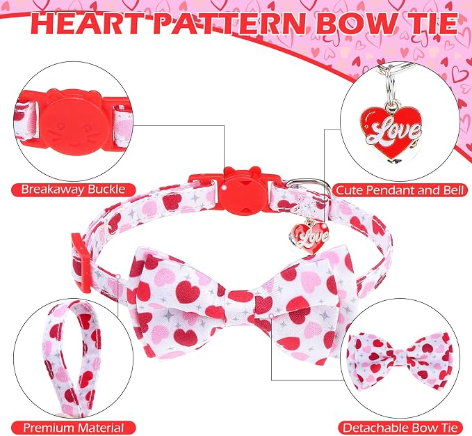 EXPAWLORER Valentines Cat Collar Breakaway - Image 3