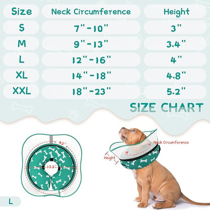 Supet Raised Inflatable Dog Cone Collar to Stop Licking, Soft Dog Cone - Image 6