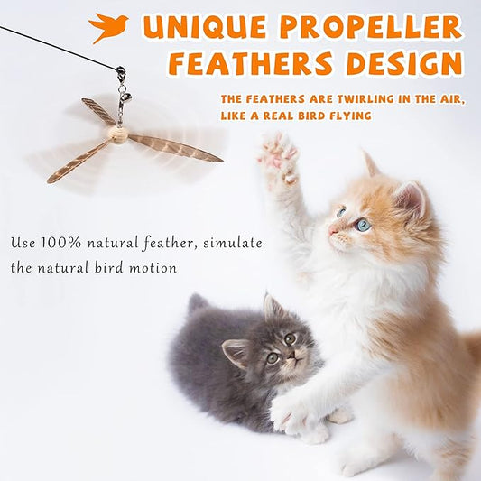 JXFUKAL Cat Wand Toys, Interactive Cat Toys - Image 2