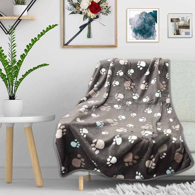 Rezutan Dog Blanket for Large Dogs, Upgraded 3 Pack Dog Cat Flannel Blankets - Image 5