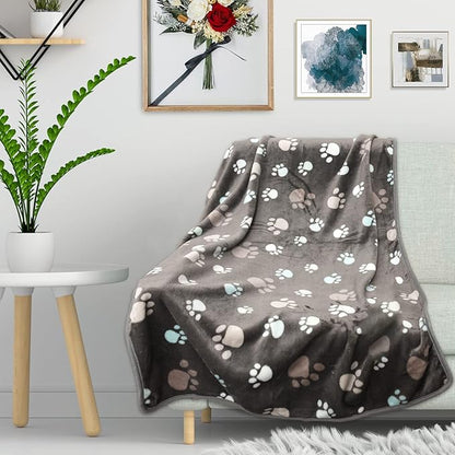 Rezutan Dog Blanket for Large Dogs, Upgraded 3 Pack Dog Cat Flannel Blankets - Image 5