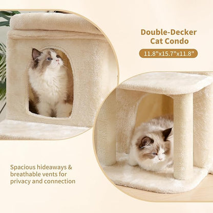 Heybly Cat Tree, 25.6-inch Cat Tower - Image 8